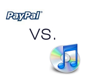 Paypal versus iTunes - mobile shopping